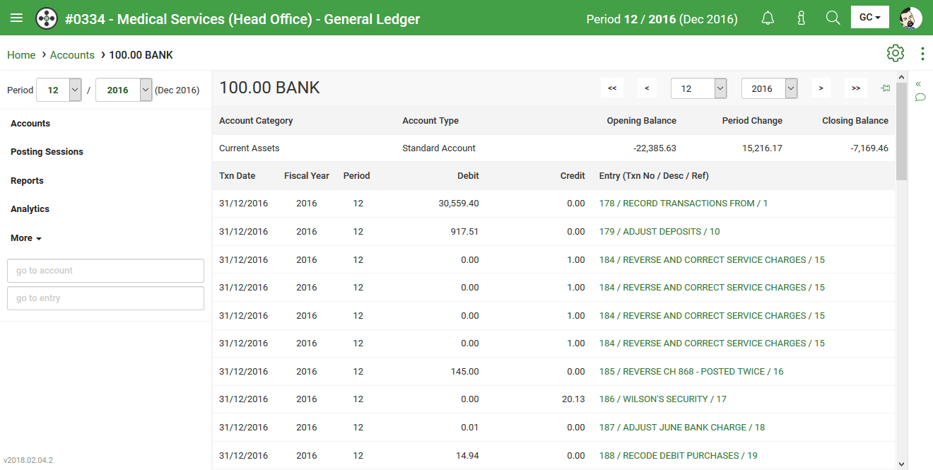 General Ledger Accounts